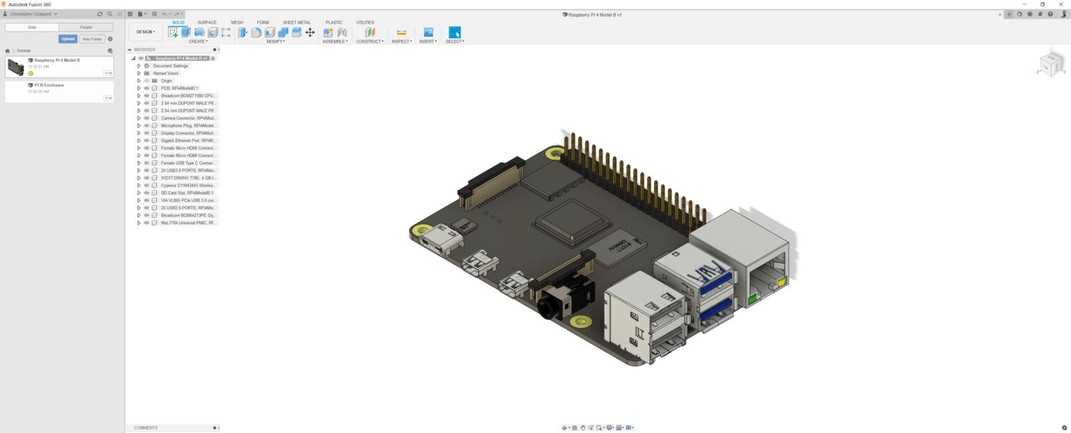 Basic Raspberry Pie Model Basic Raspberry Pi Case - Tutorial - All 3D Labs